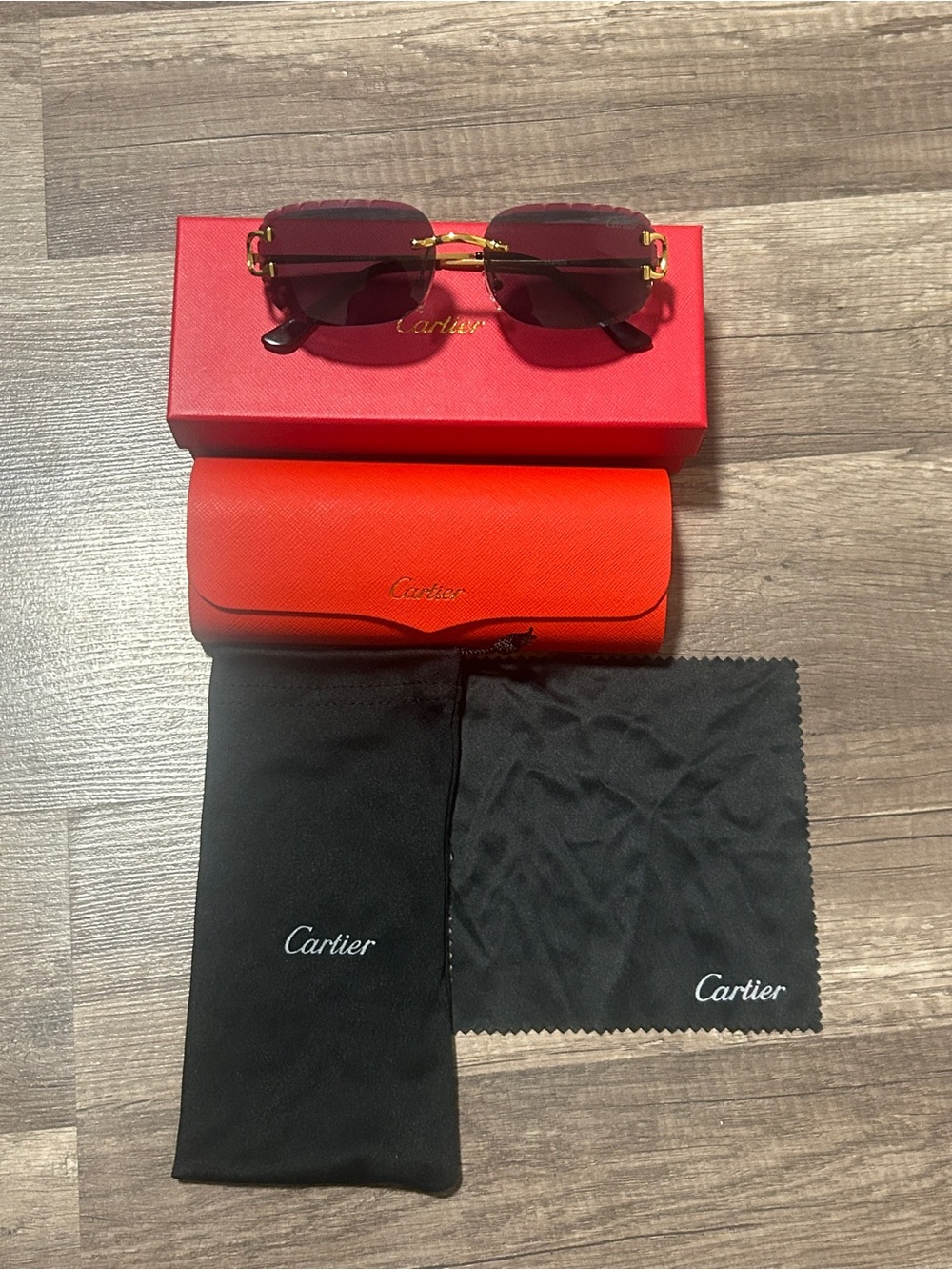 Cartier Gold Rimless glasses